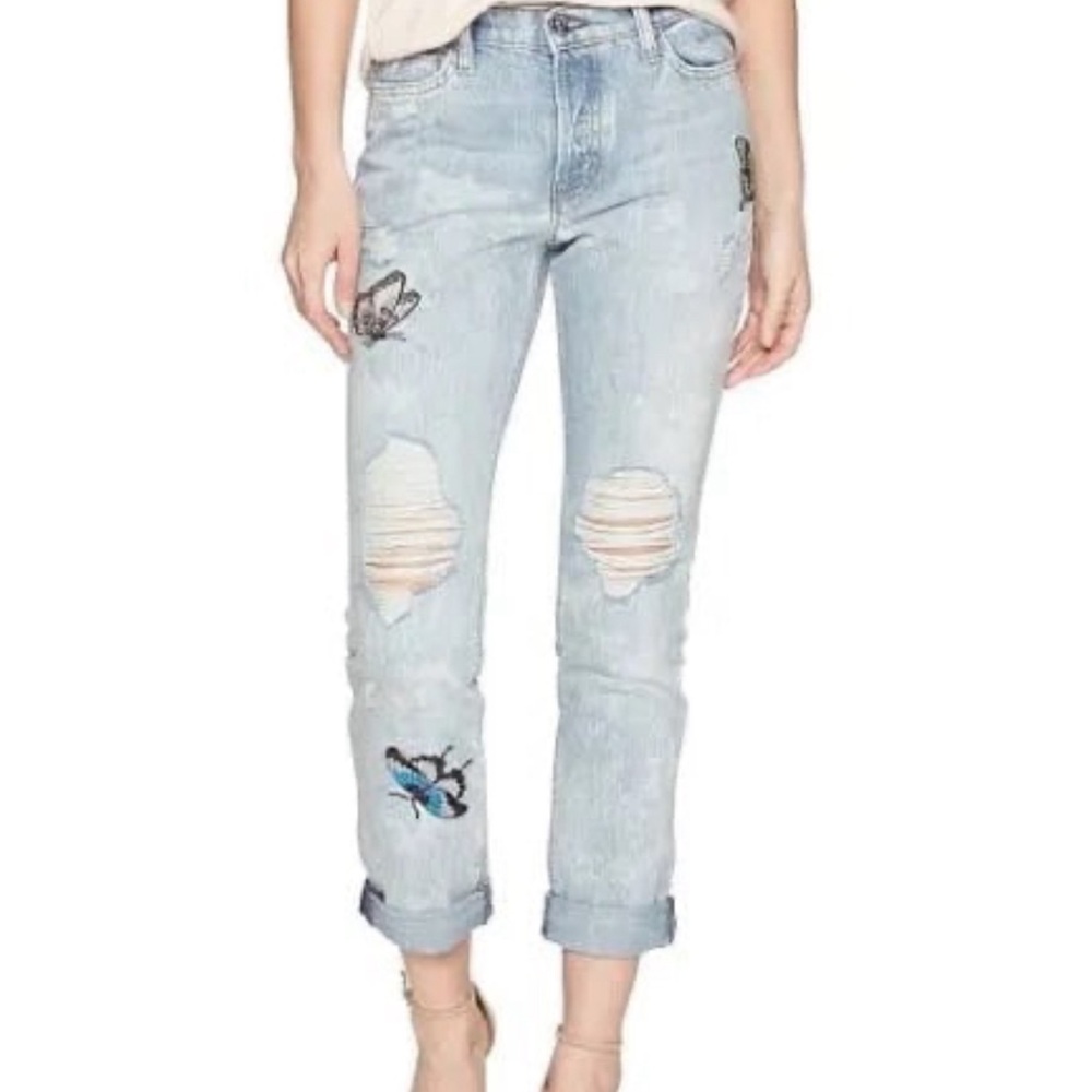 POSH STORE CLOSING
Hudson denim RILEY butterfly embroidery